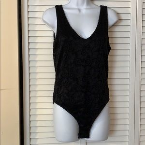 Painted Threads Black Body Suit